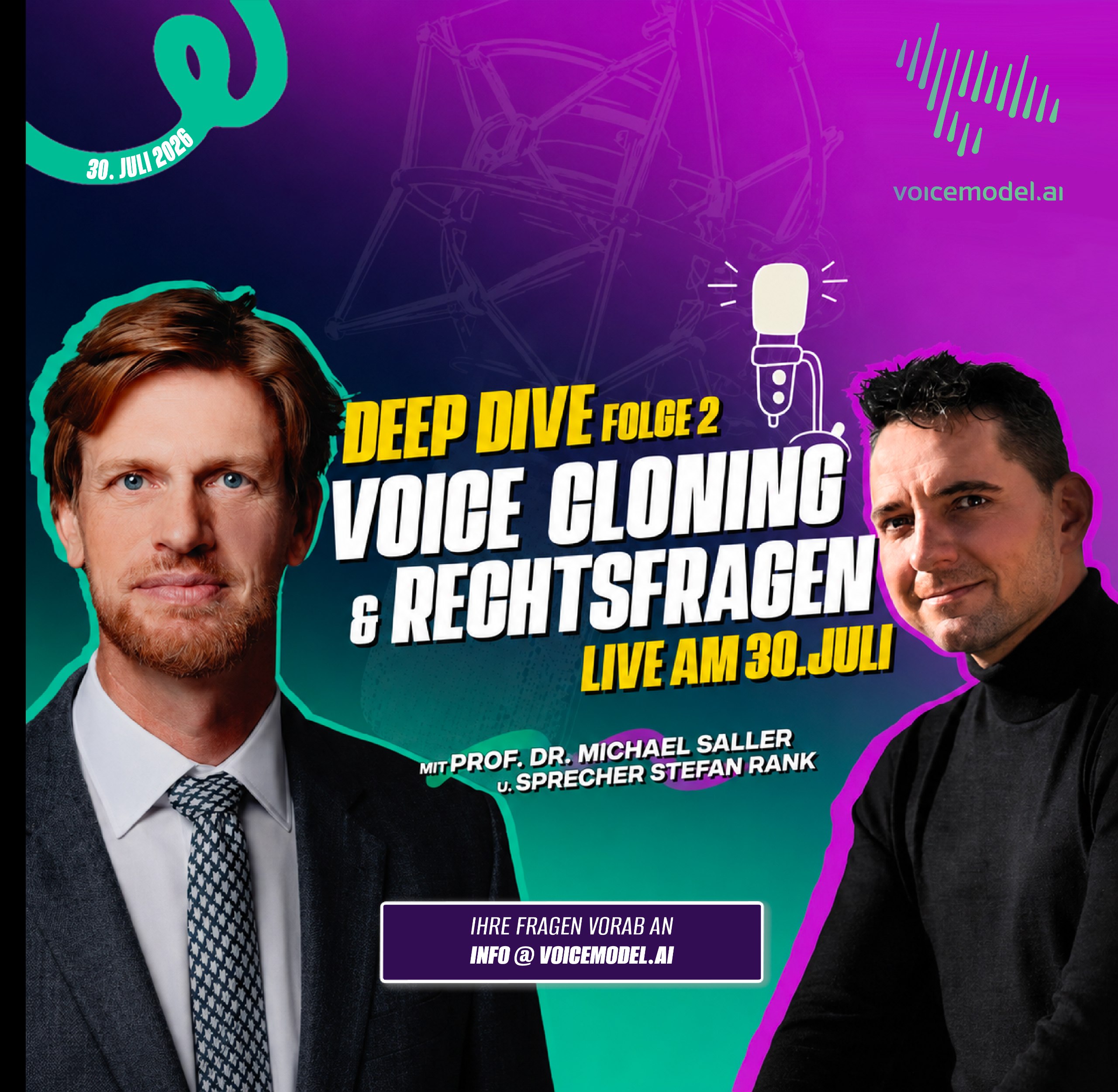Deep Dive Folge 2: Voice Cloning und Rechtsfragen mit Prof. Dr. Michael Saller und Stefan Rank